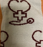 BSN Nursing Stethoscope Roseman Logoed Socks