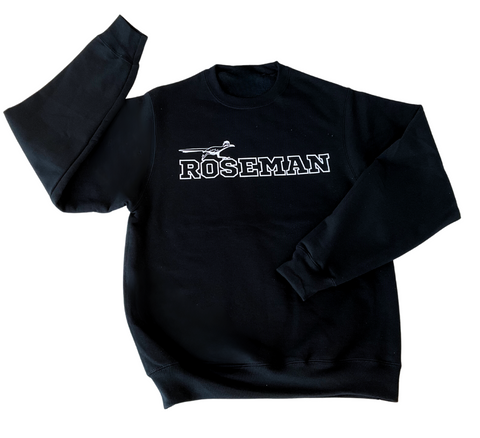 Roseman Crew Neck Black Sweatshirt