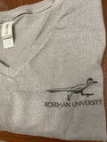 Charcoal roadrunner v-neck t-shirt