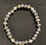 Crystal bead bracelet