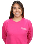 Pink Long-sleeve T-shirt with Roseman Heart Logo